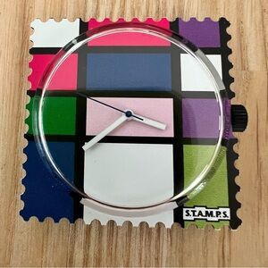 S.T.A.M.P.S. Interchangeable watch face mod colorblock design